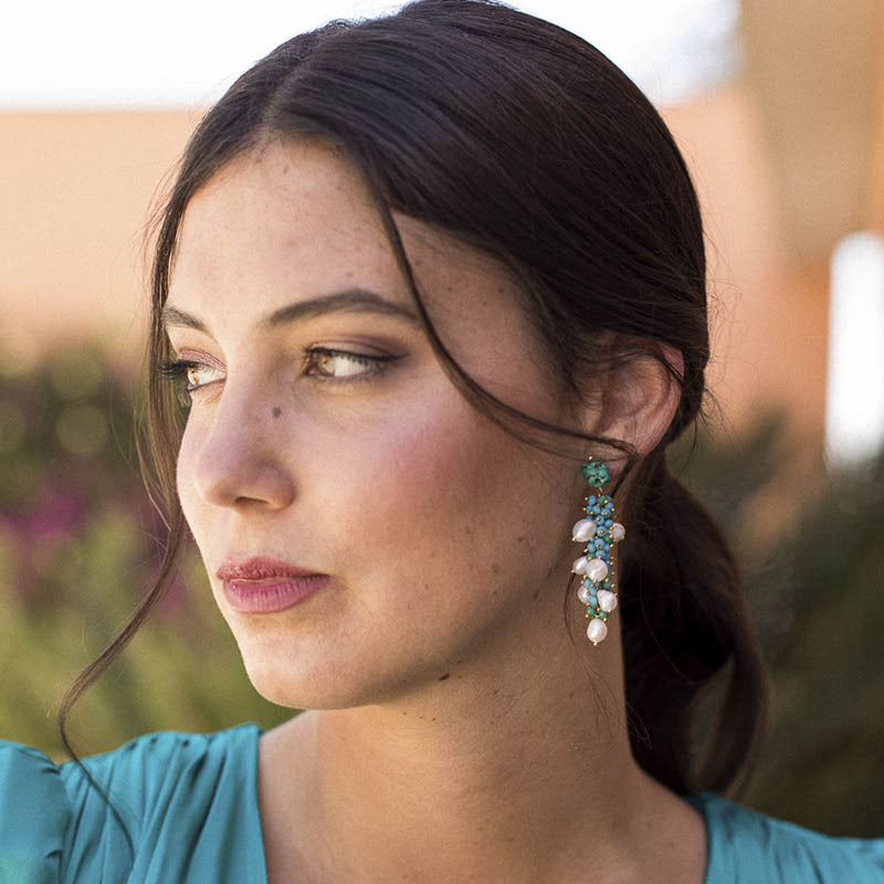 Pendientes Aldabra Turquesa