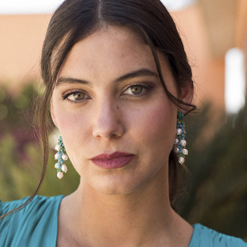 Pendientes Aldabra Turquesa