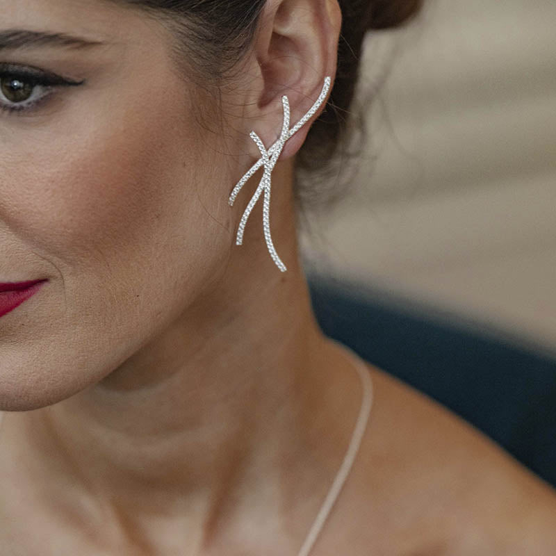 Pendientes Angelina Plata Ed. Limitada Lila