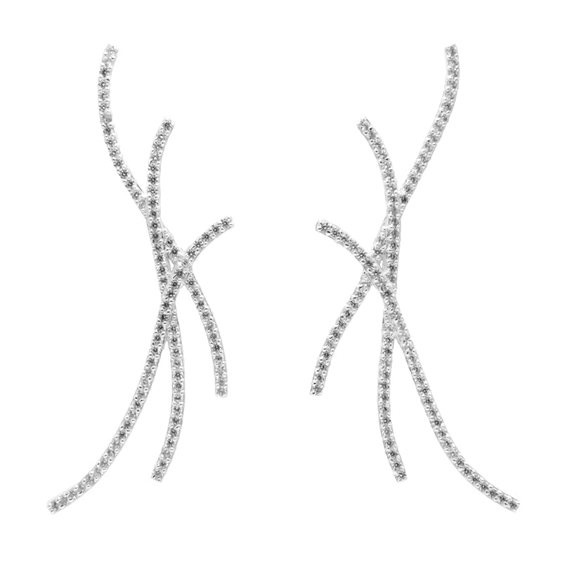 Pendientes Angelina Plata Shine