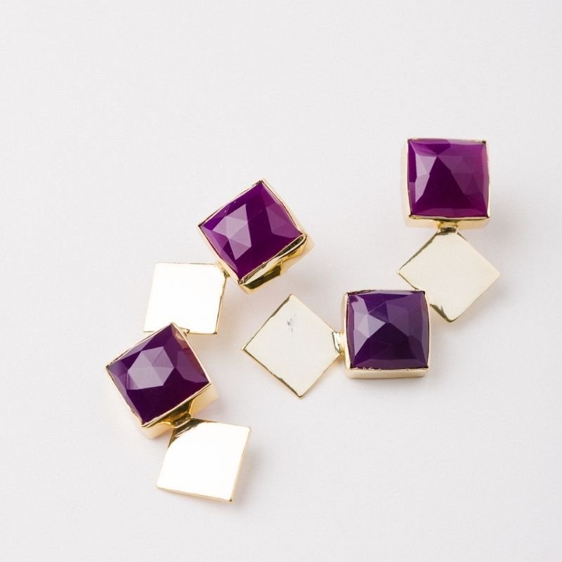 Pendientes Antártida Ed. Limitada Morado Amatista