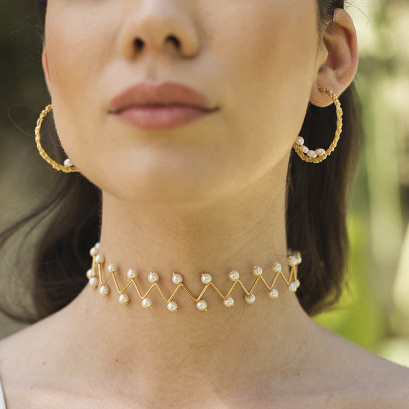 Choker Halley Perlas