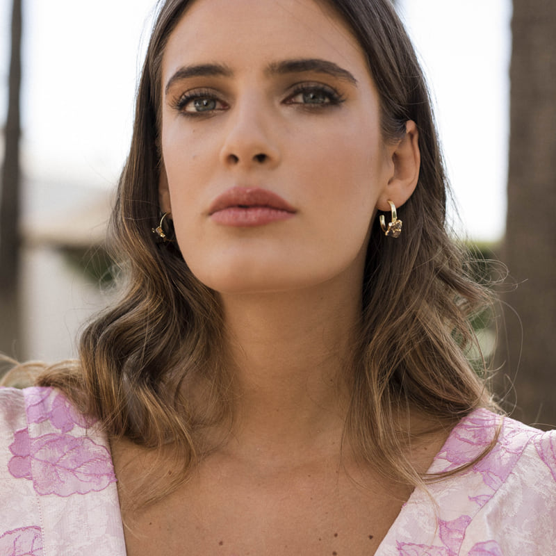 Pendientes Aros Bernini Multi stone