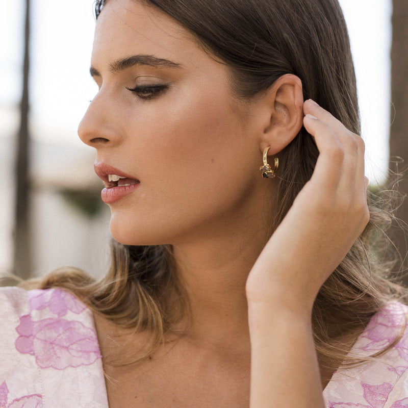 Pendientes Aros Bernini Multi stone