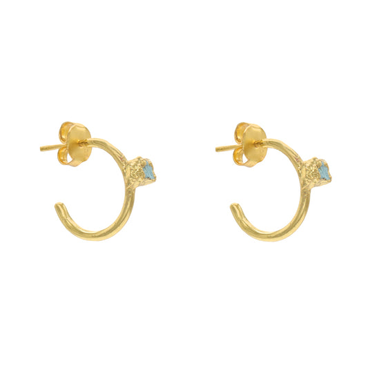 Pendientes Aros Bort Azul claro