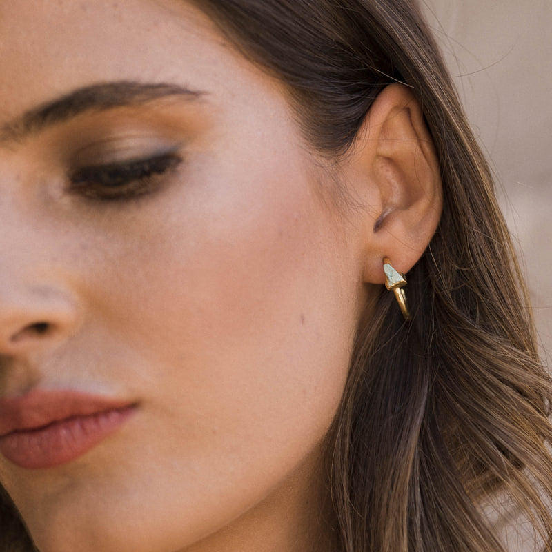 Pendientes Aros Bort Azul claro