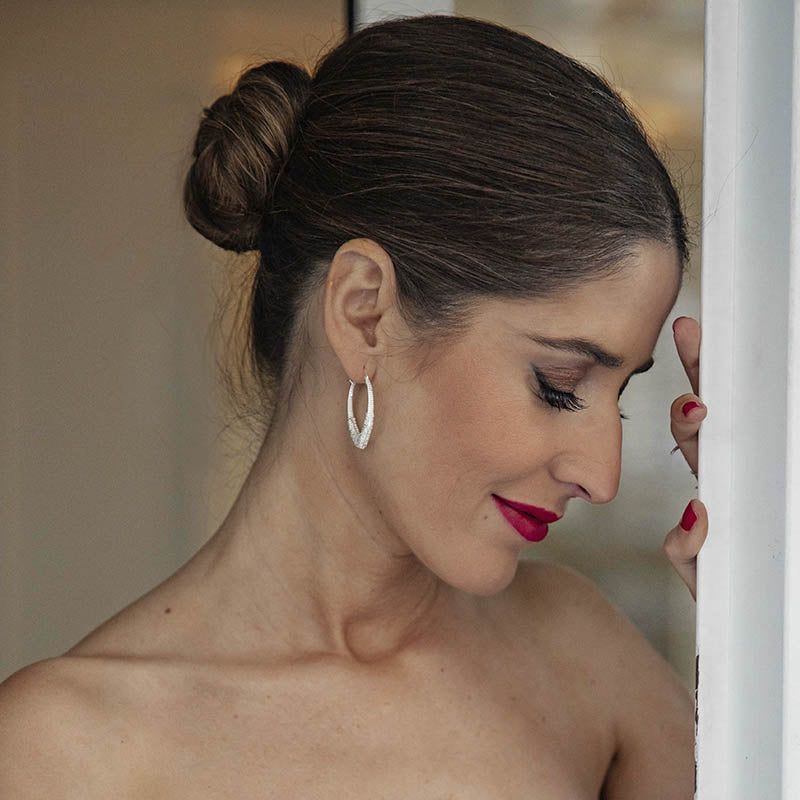 Pendientes Aros Jolie Plata Shine