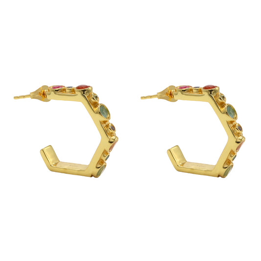 Pendientes Aros Kalix Multicolor
