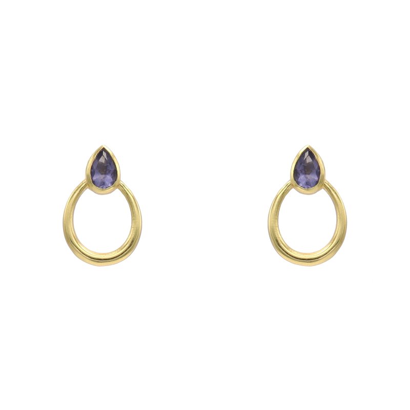 Pendientes Atria Morado