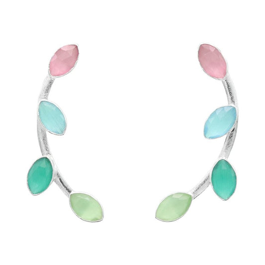 Pendientes Aura Plata Multicolor