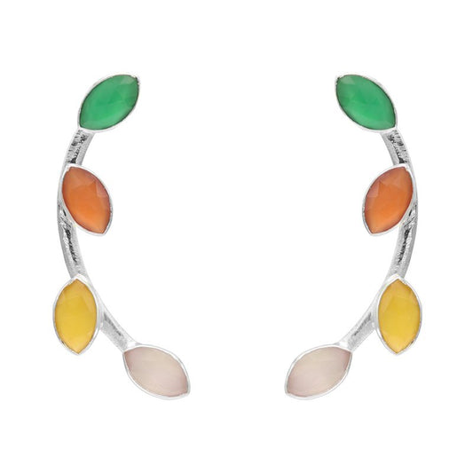 Pendientes Aura Plata Multicolor Corn