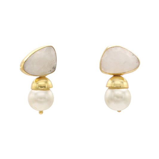 Pendientes Belli Piedra Lunar
