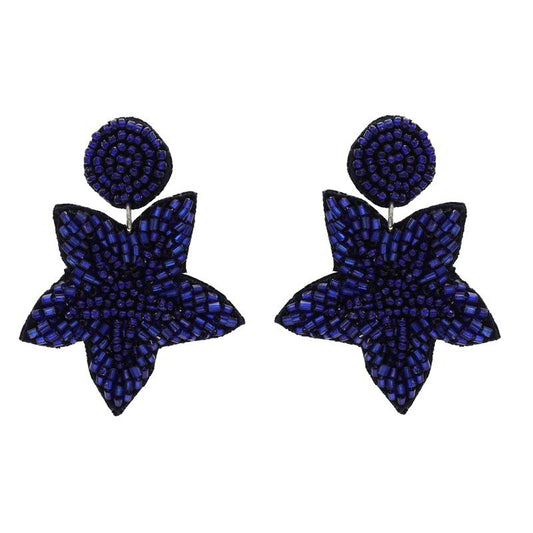 Pendientes Bharani Azul oscuro