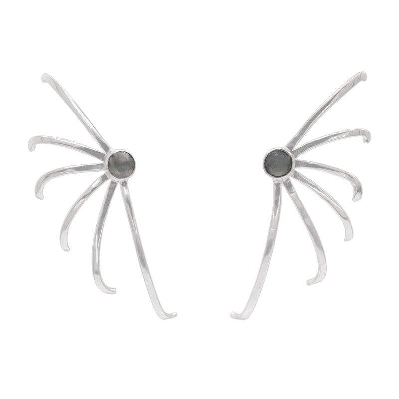 Pendientes Bilita Plata Labradorita