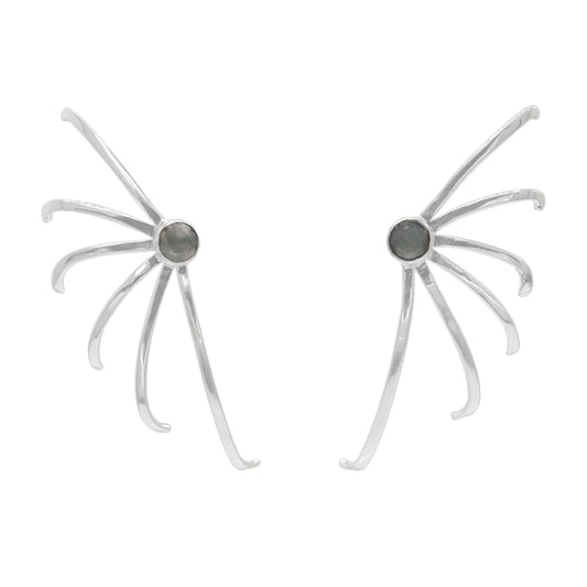Pendientes Bilita Plata Labradorita