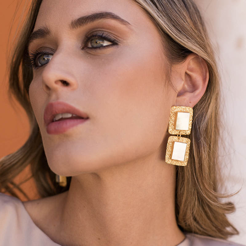 Pendientes Carlota Nácar