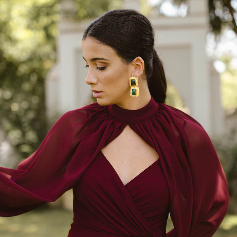 Pendientes Carlota Verde