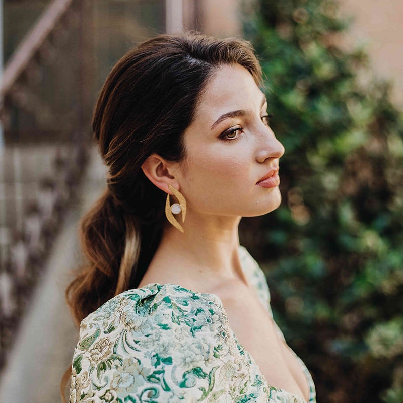 Pendientes Cíclope Piedra Lunar