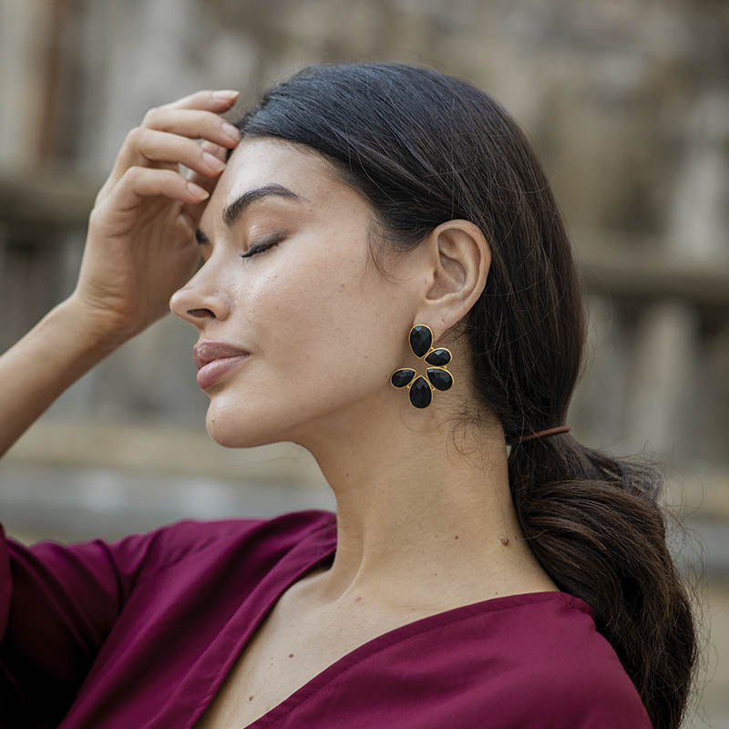 Pendientes Cosmopolitan Negro
