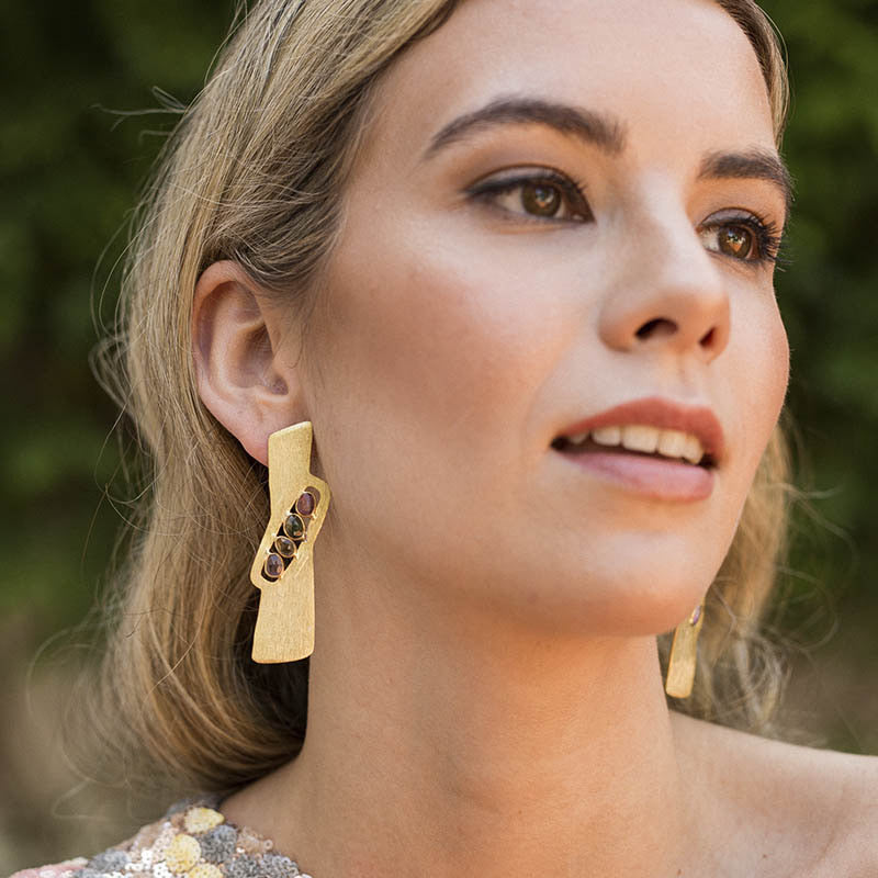 Pendientes Creus Ed. Limitada Multicolor Turmalinas