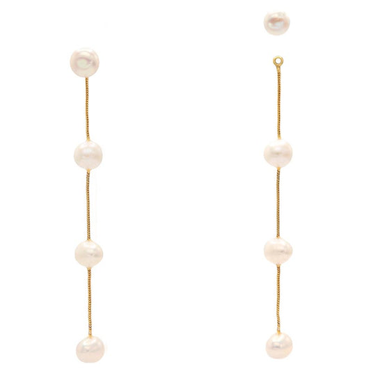 Pendientes Damisela Desmontable Perlas