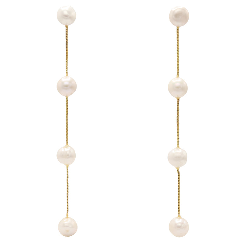 Pendientes Damisela Fixed Perlas