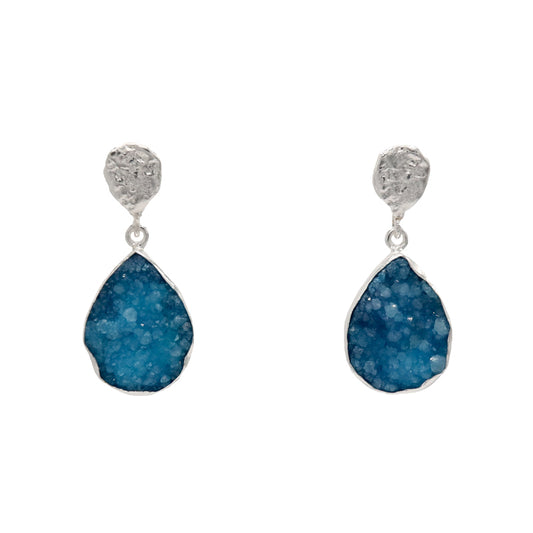 Pendientes Drop Ed. Limitada Plata Turquesa