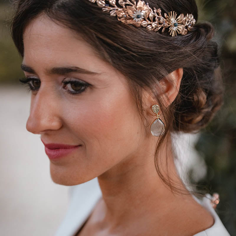 Pendientes Drop Verde