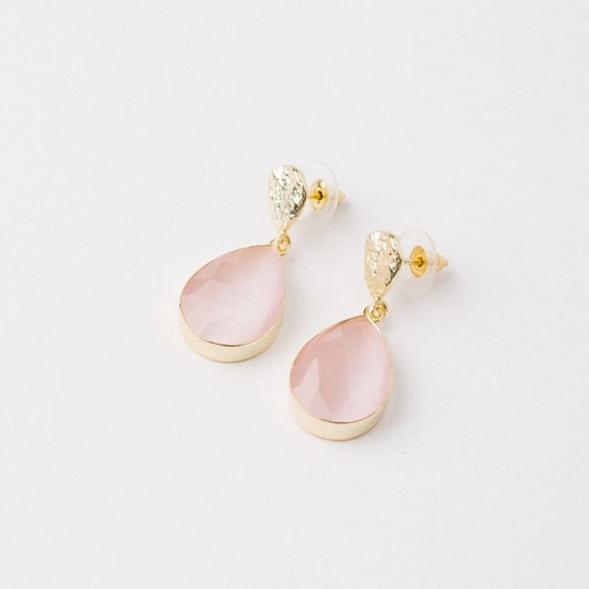 Pendientes Drop Ed. Limitada Pulido Rosa claro