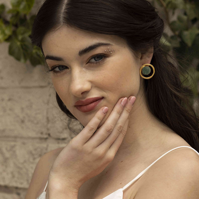 Pendientes Eileen Verde agua Amazonita