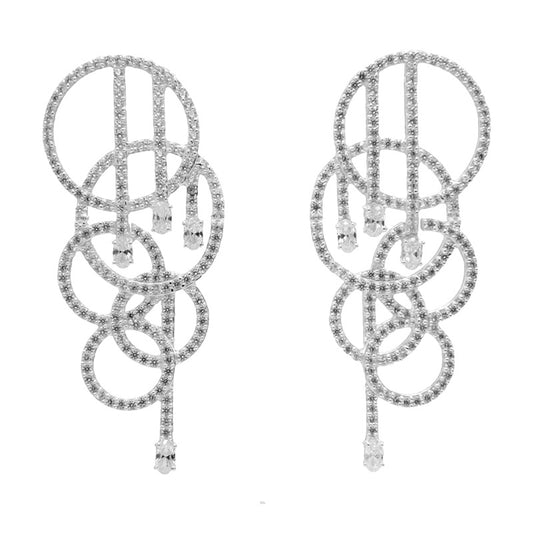 Pendientes Eleanor Plata Shine