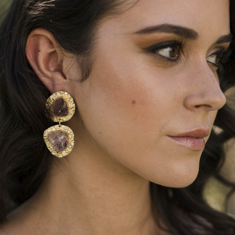 Pendientes Elenis Morado