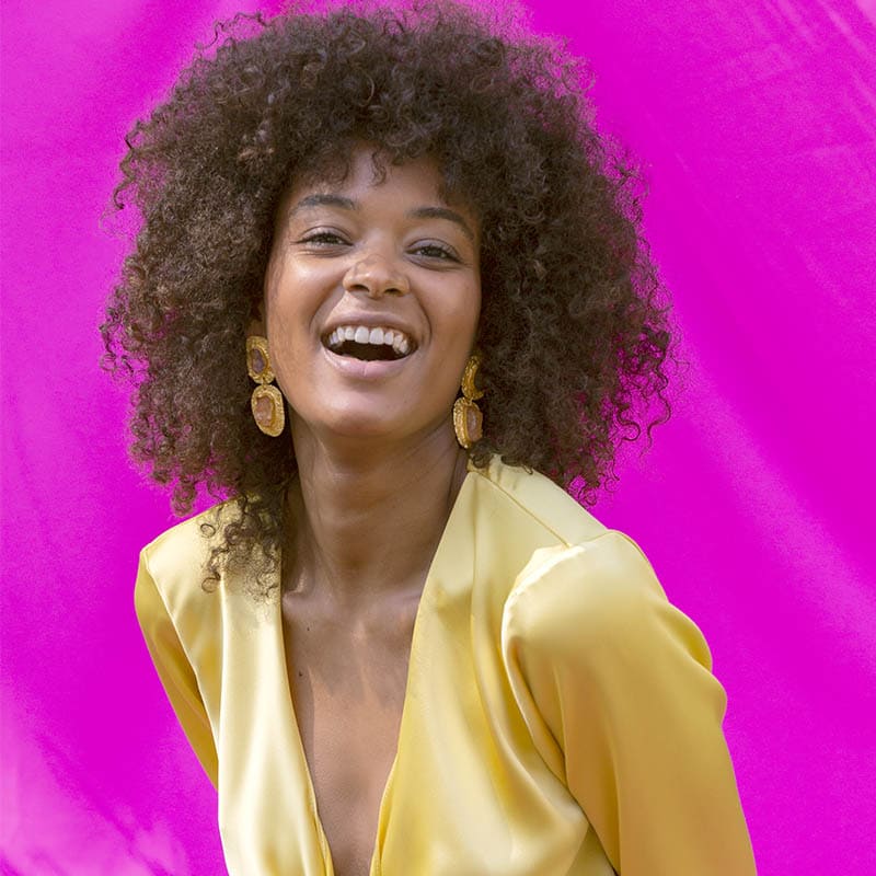 Pendientes Elenis Rough Morado y Naranja