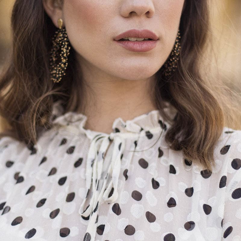 Pendientes Eloise Negro