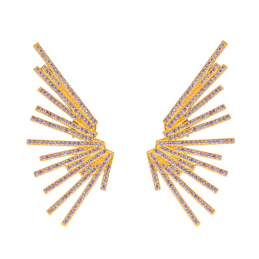 Pendientes Engel Morado Lila
