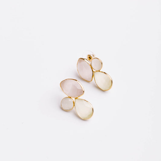 Pendientes Escila Ed. Limitada Blanco y Rosa
