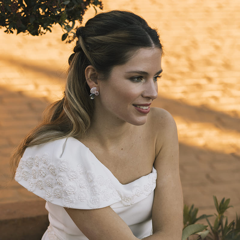 Pendientes Escila Ed. Limitada Blanco y Rosa