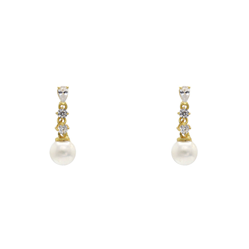 Pendientes Eternity Shine Perla