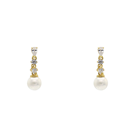Pendientes Eternity Shine Perla