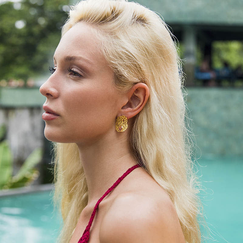 Pendientes Fabidae Ed. Limitada Rosa Turmalinas