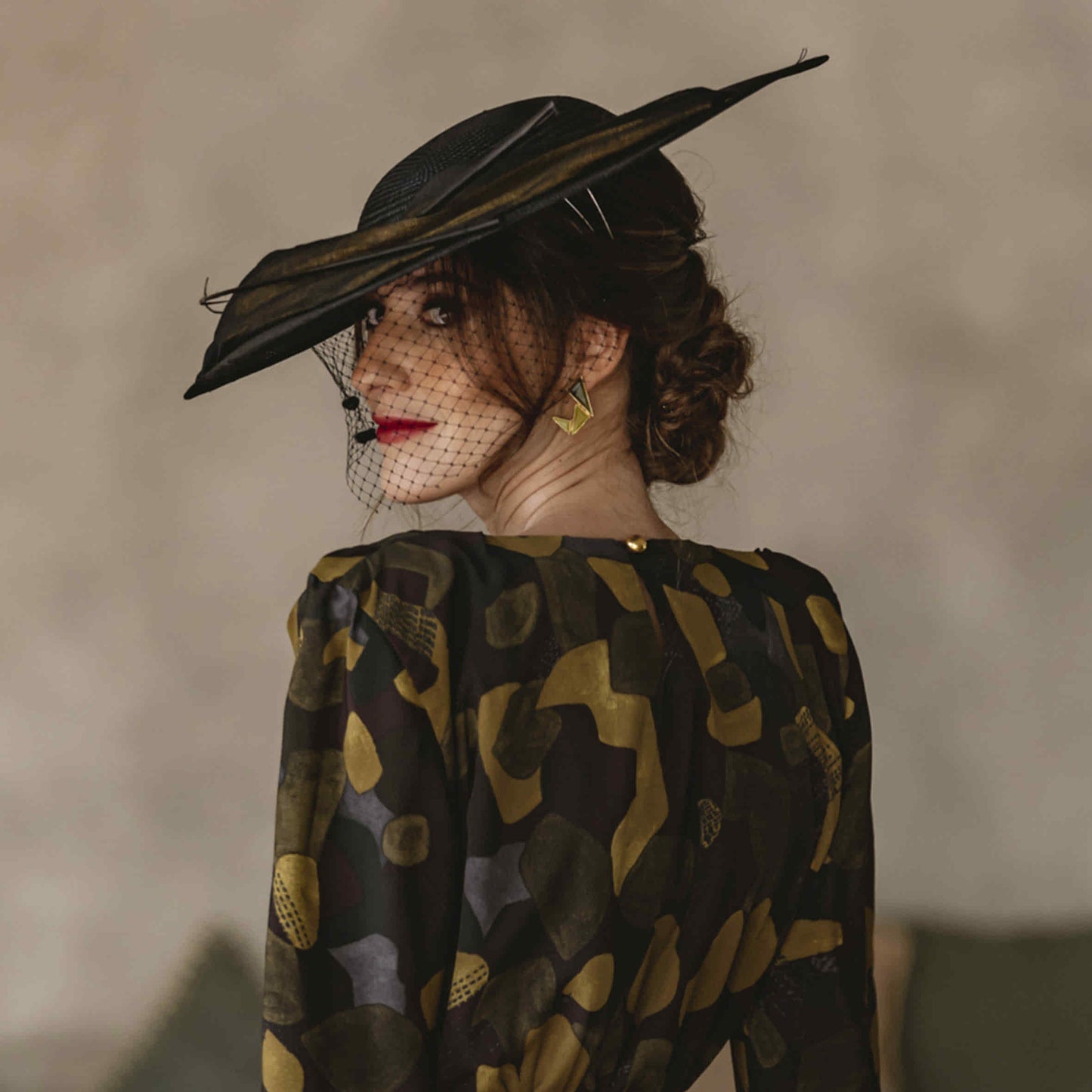 Pendientes Fénix Ed. Limitada Pulido Verdes y Amarillo