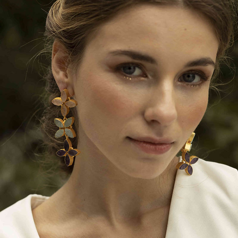 Pendientes Florek Tricolor