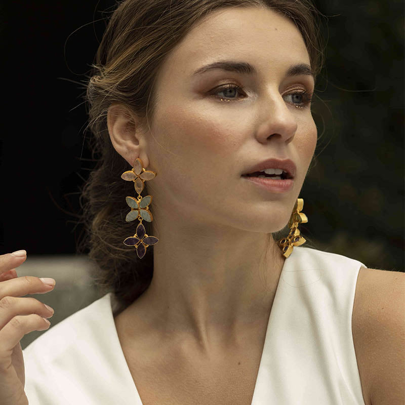 Pendientes Florek Tricolor