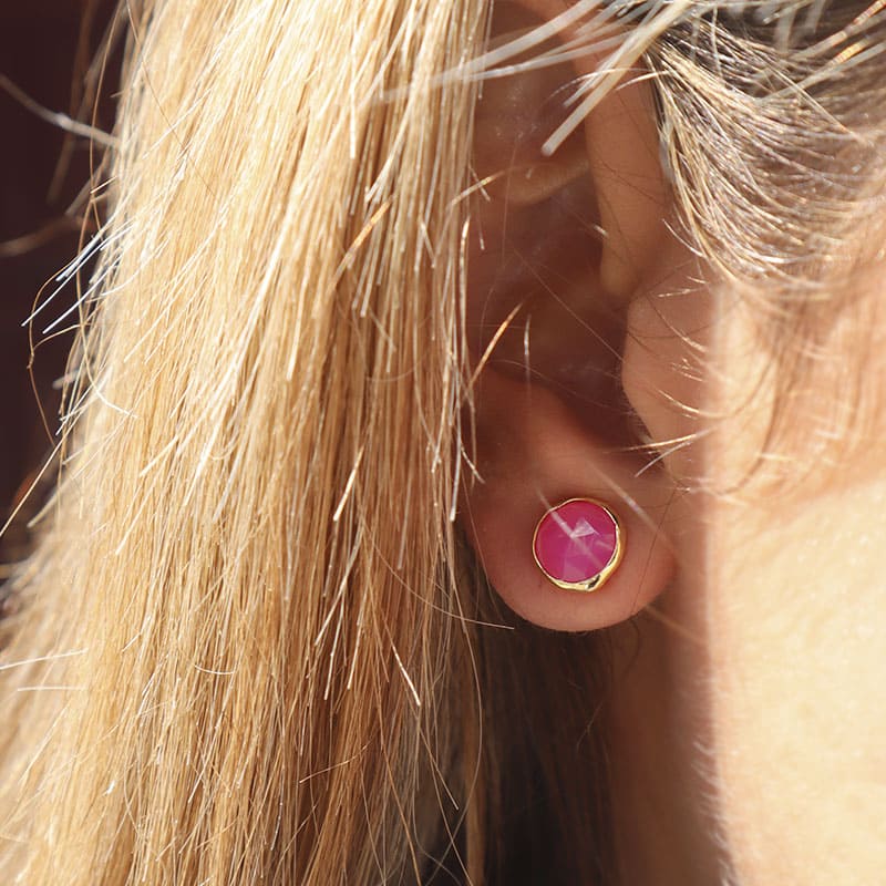 Pendientes Seed Fucsia