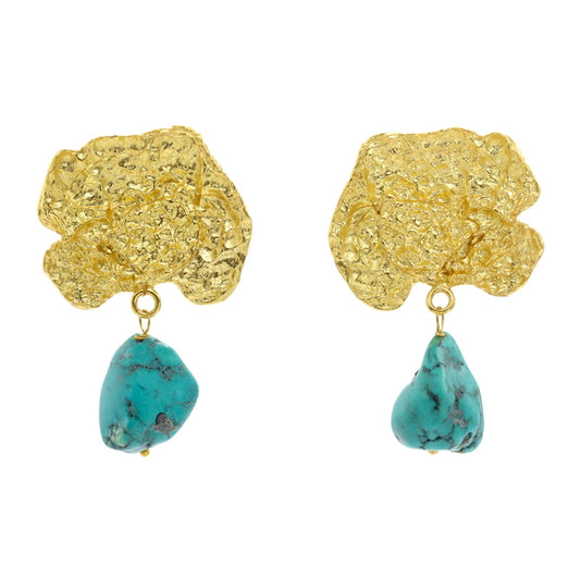 Pendientes Fungia Turquesa