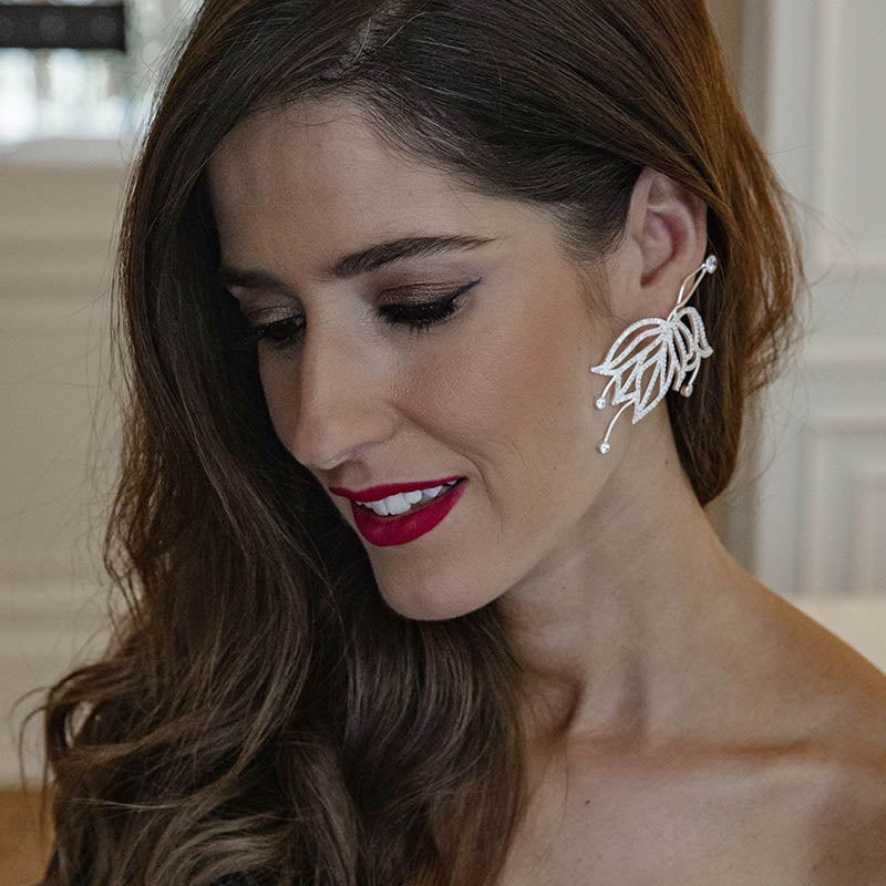 Pendientes Garland Plata Shine