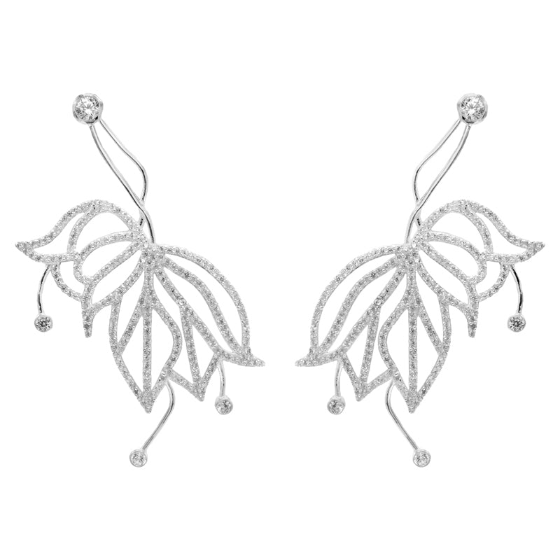 Pendientes Garland Plata Shine
