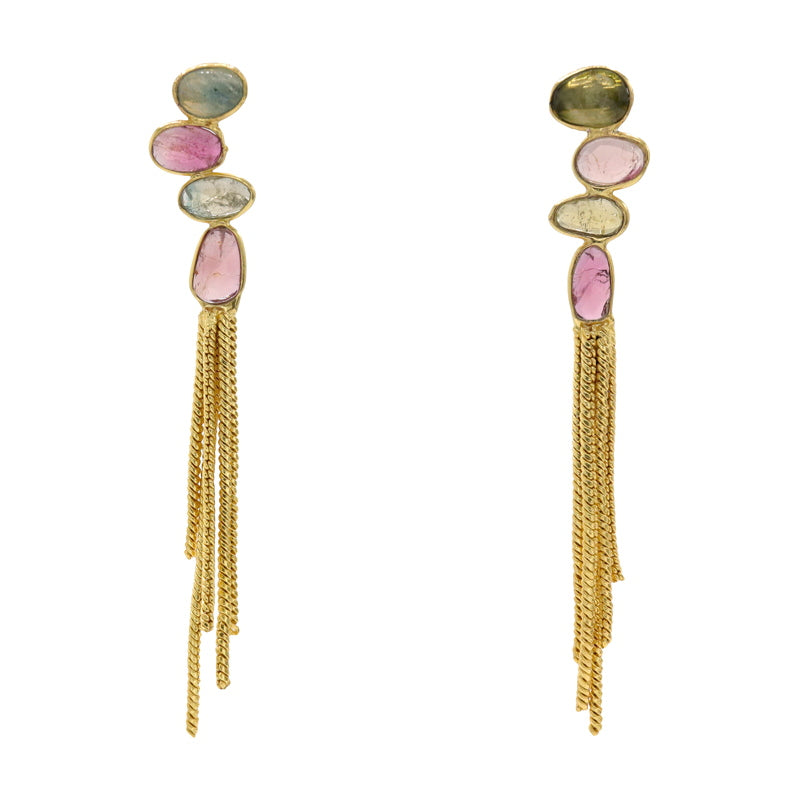 Pendientes Geniqui Deluxe Multicolor Turmalinas