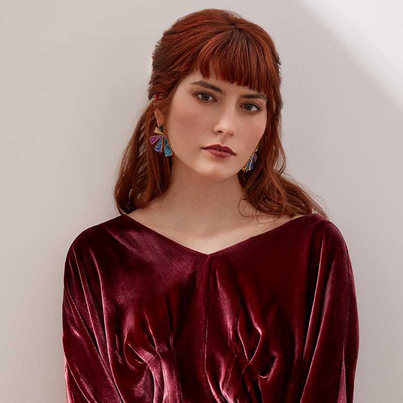 Pendientes Geometric Multicolor