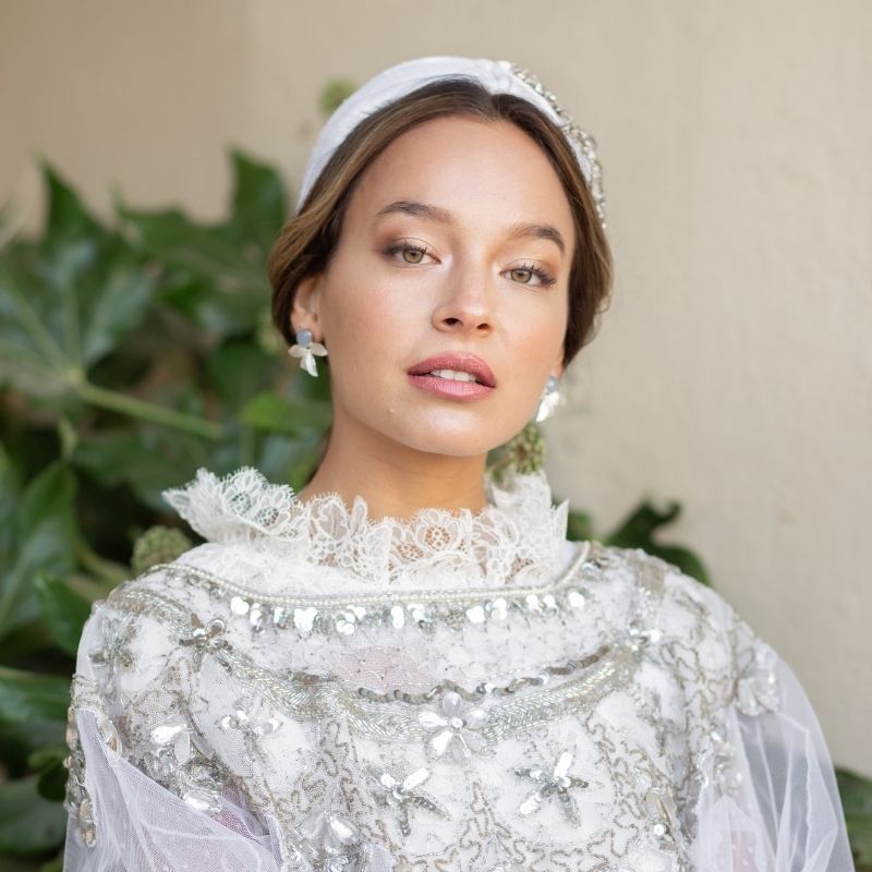 Pendientes Gràcia Ed. Limitada Plata Azul claro